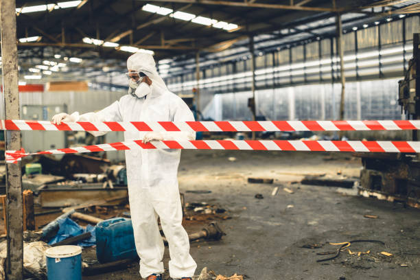 Professional Trauma Scene Cleanup technician working in Muskegon, MI